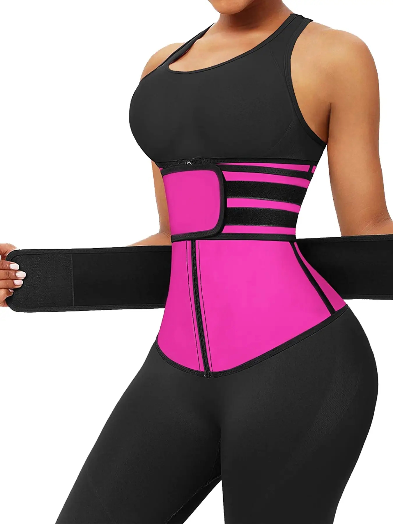 Sweat Waist Trainer Belt Neoprene - ネオプレン ウエスト トレーナー ワークアウト トリマー ベルト
