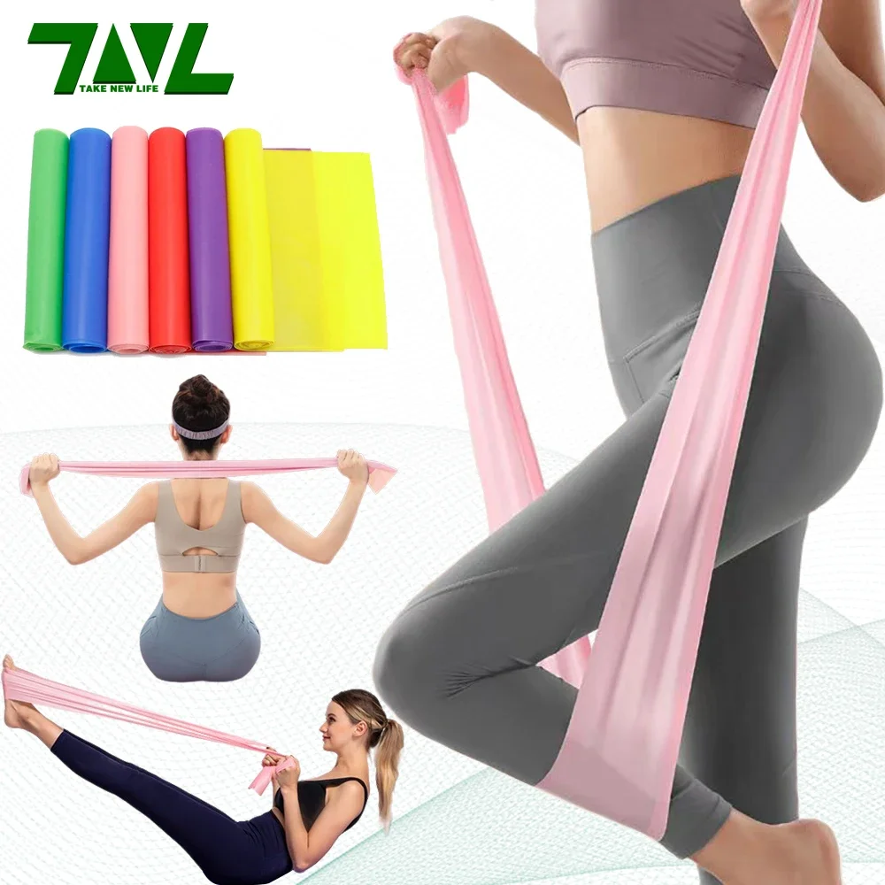 Pilates Bar Kit With Resistance Bands - 長さ200cmヨガピラティスストレッチ抵抗バンドジムフィットネスエクササイズバンドトレーニング弾性ラバーラバー