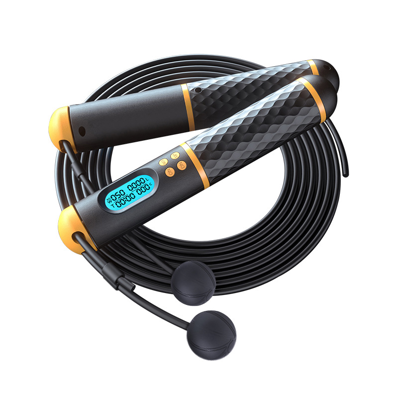 Smart Jump Rope Digital Counter - スマートロープジャンプロープ、新登場の大人用ワイヤレス縄跳び、デジタルカウンタータイマー付きフィットネススポーツトレーニング機器