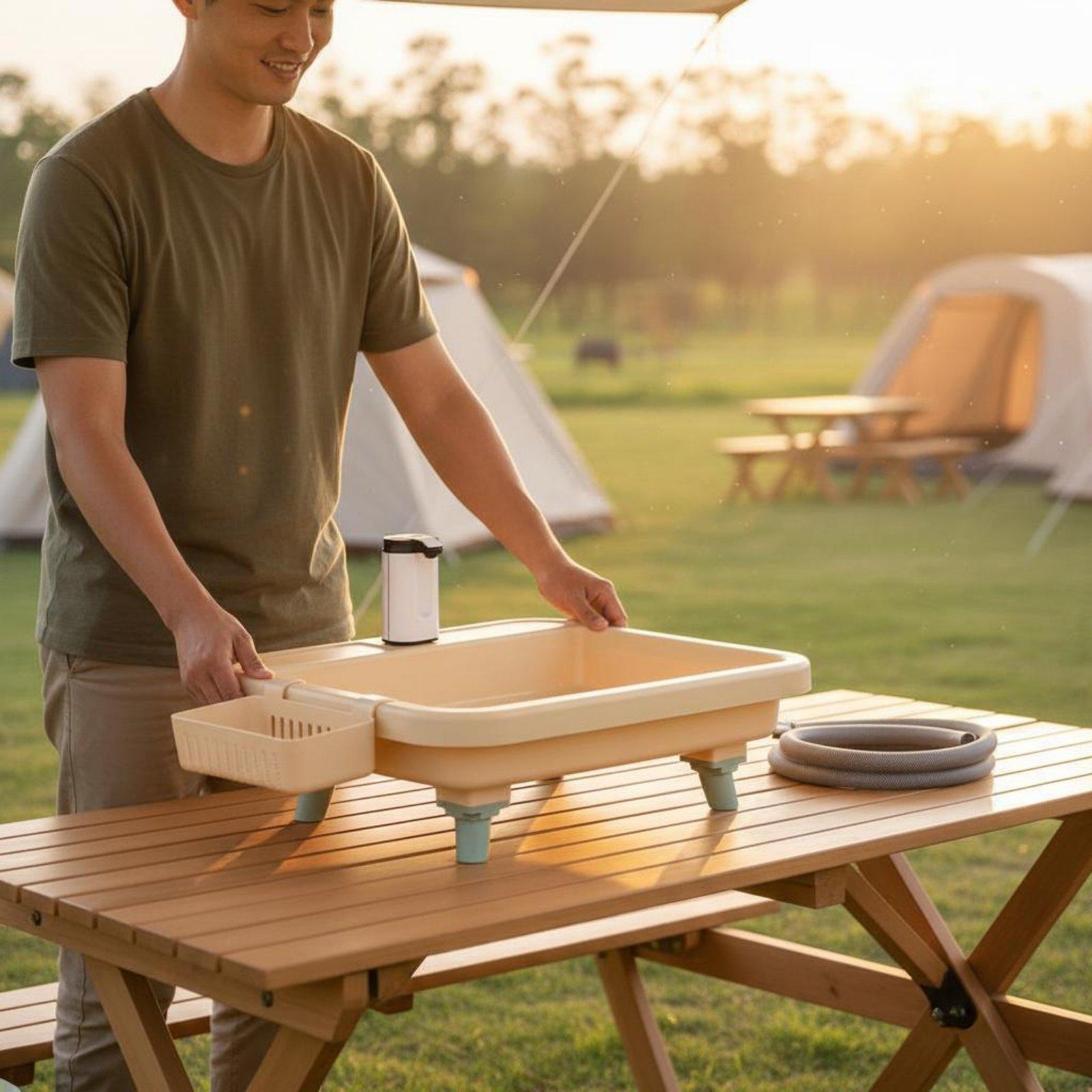 ポータブルキャンプシンク（内蔵蛇口とタイマー機能付き） -  - Camping のレビューと価格