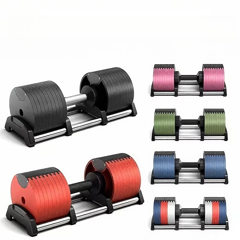 安価でカラフルなフリーウェイト 24kg 32kg 36kg - Adjustable Dumbbell Pair 40Kg のレビューと価格