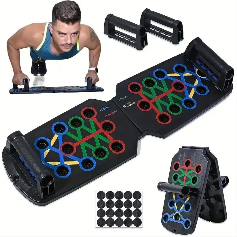 持ち運び可能な多機能プッシュアップボードセット。ハンドル付き - Push Up Board Foldable Multi Function のレビューと価格