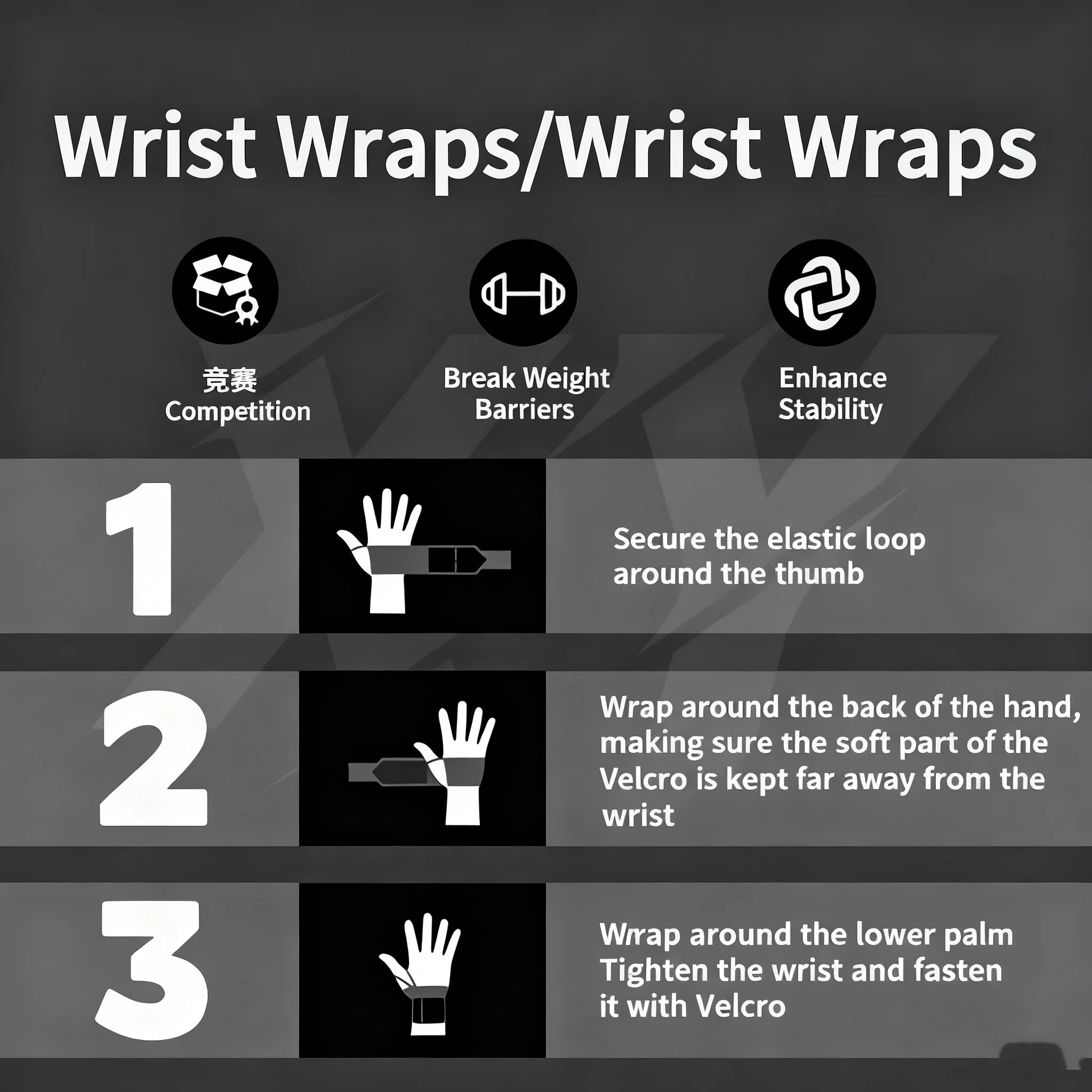 1組 ジムスポーツ ウェイトリフティング リストラップ リス - Wrist Wraps Weightlifting Support のレビューと価格