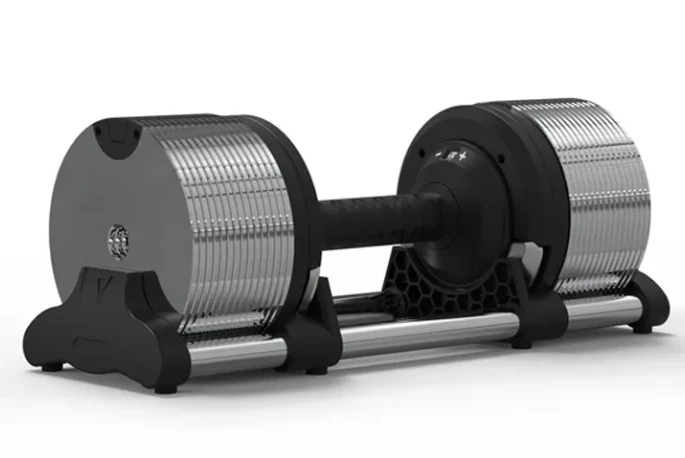 家庭用調整可能スチールダンベルセット 固定1kg刻み シルバ - Adjustable Dumbbell Pair 40Kg のレビューと価格