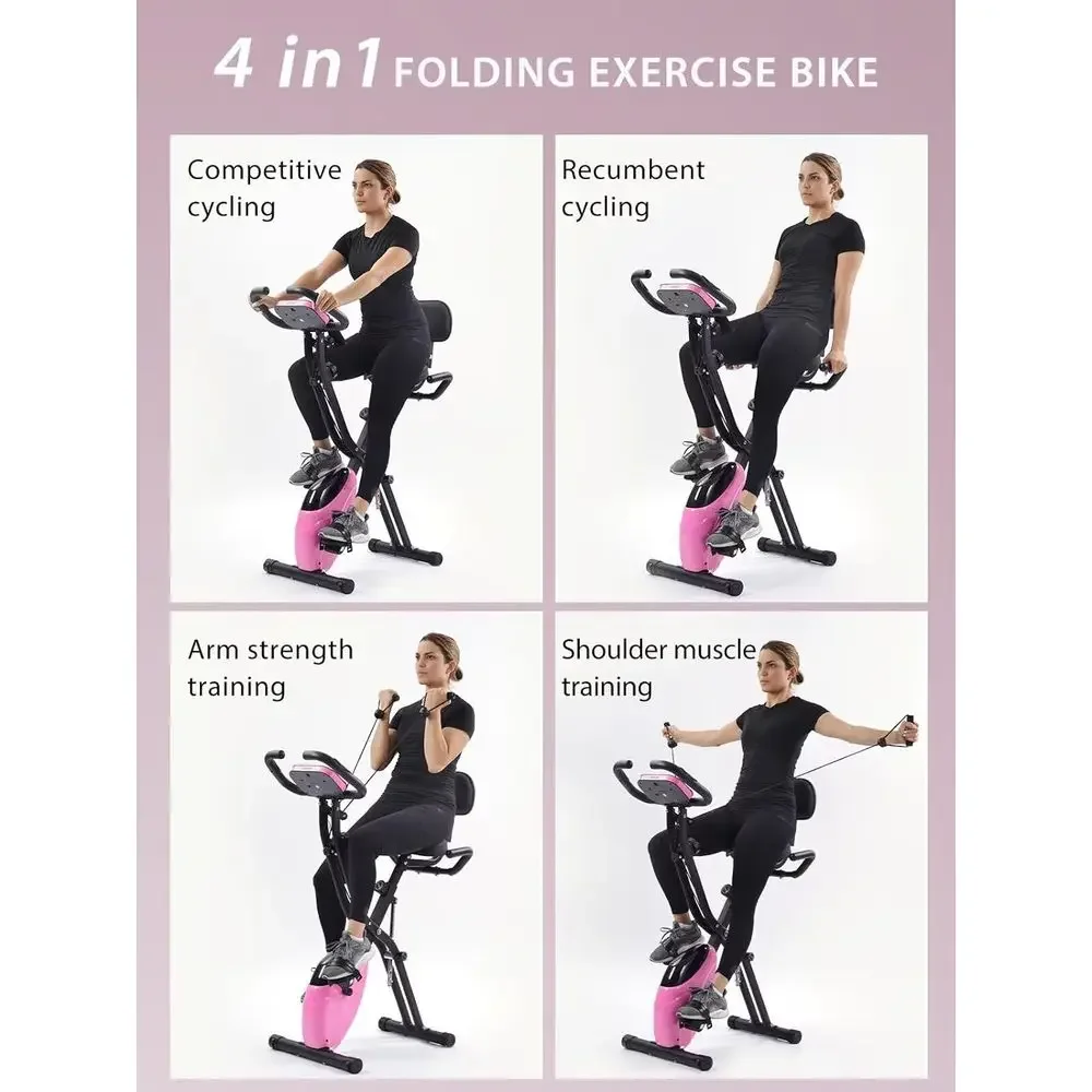 4-in-1リカンベント＆アップライトエクササイズバイク、1 - Exercise Bike Magnetic Resistance のレビューと価格