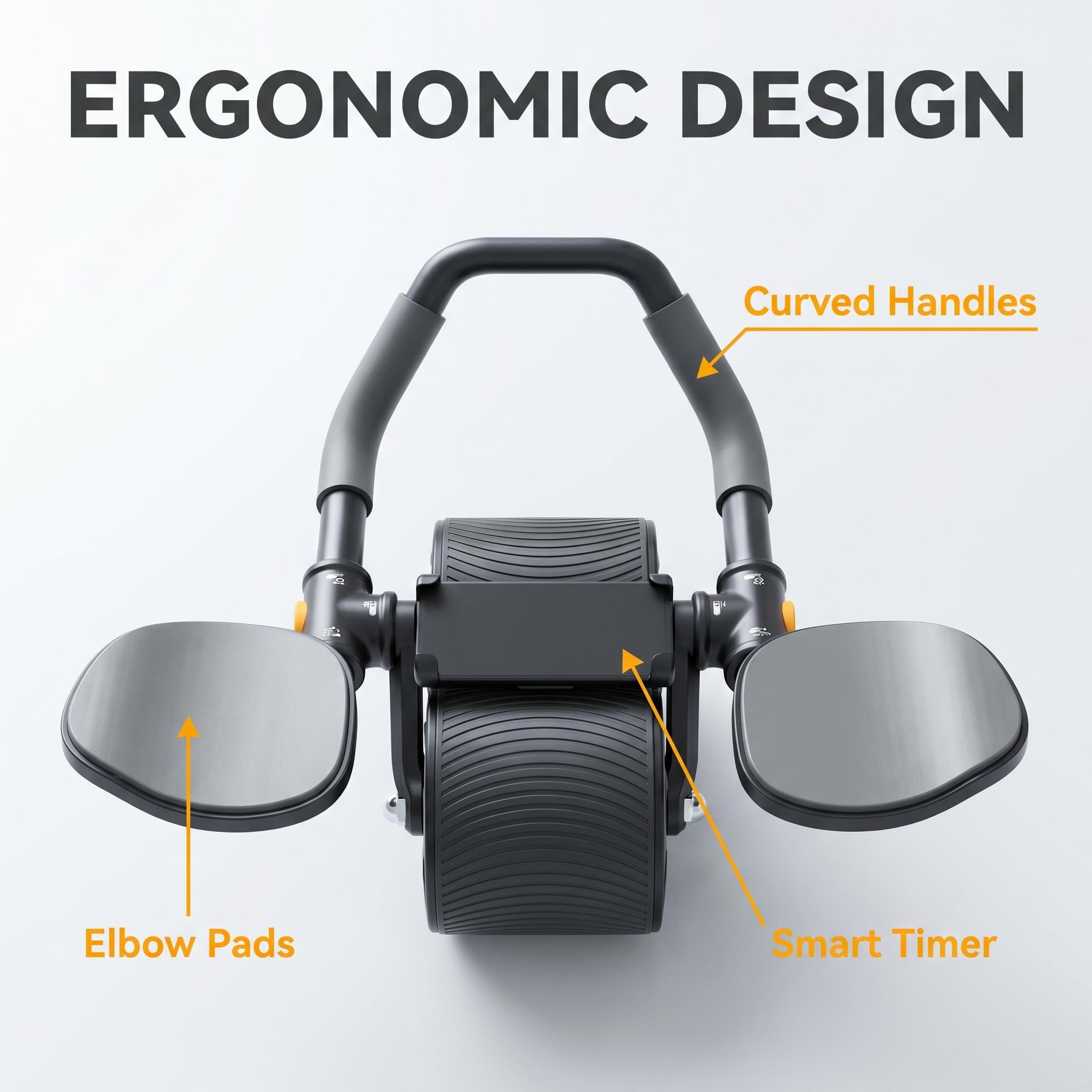 3 IN 1 コアワークアウト アブローラー 膝パッド付き  - Ab Roller Wheel With Elbow Support のレビューと価格