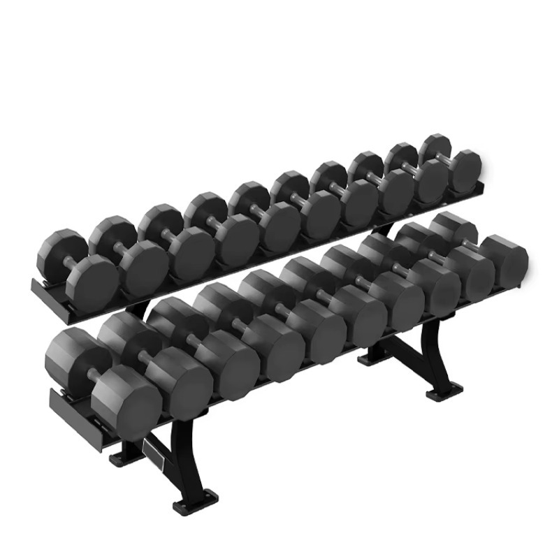 2段式10ペアダンベル収納ラック、筋力トレーニングジム機器、 - Fitness Equipment のレビューと価格